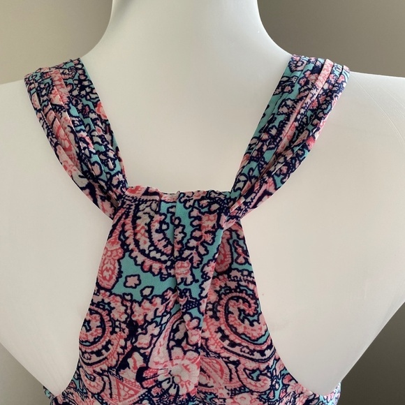 Paraphrase Women's Pink‎ / Blue Abstract Boho Tunic Tank Top Size Small - Picture 4 of 12